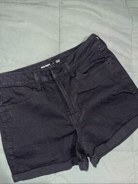 NWOT Old Navy Black Jean Cotton Blend Denim High Rise Shorts - Women’s 6